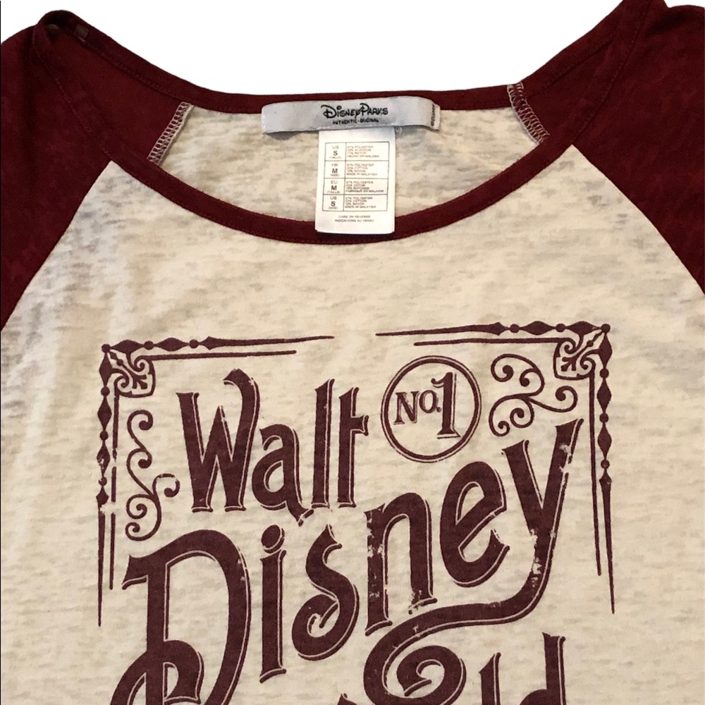 Disney Parks • Walt Disney World Burnout Raglan 3/4 Sleeve T-shirt - S - Picture 2 of 6